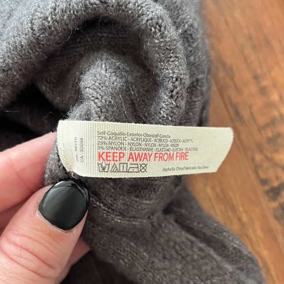 Free People Gray Ribbed Sweater - Picture 6 of 9